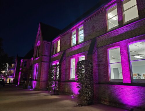 Exterior lighting at Kingston Grammar School